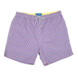 Men's Cyclist Liner Swim Trunks - Blooming Stars
