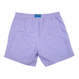Men's Cyclist Liner Swim Trunks - Blooming Stars