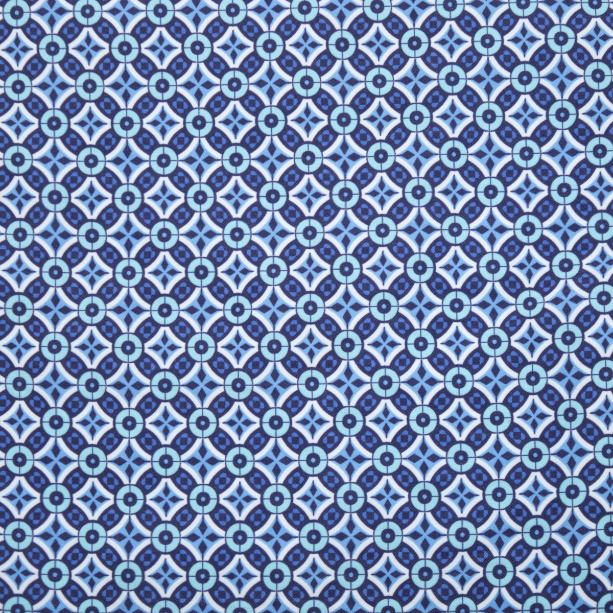 Men's Mesh Liner Swim Trunks - Mosaic Navy/Aqua