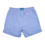 Men's Mesh Liner Swim Trunks - Nautical Mesh Turquoise/Coral