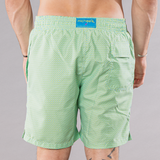 Men's Mesh Liner Swim Trunks - Wave Print