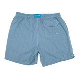 Men's Cyclist Liner Swim Trunks - Wave Print