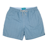 Men's Cyclist Liner Swim Trunks - Wave Print