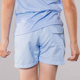 Boy's Cyclist Liner Swim Trunks - Solid Printed Linen