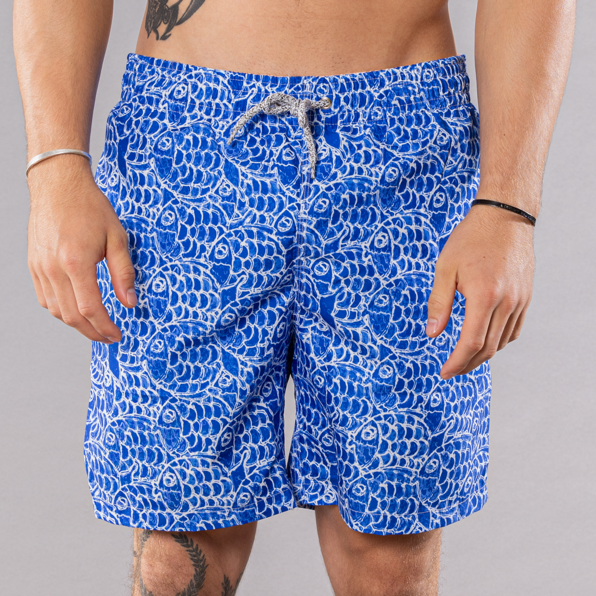 Men's Swim Trunks - Abstract Fish