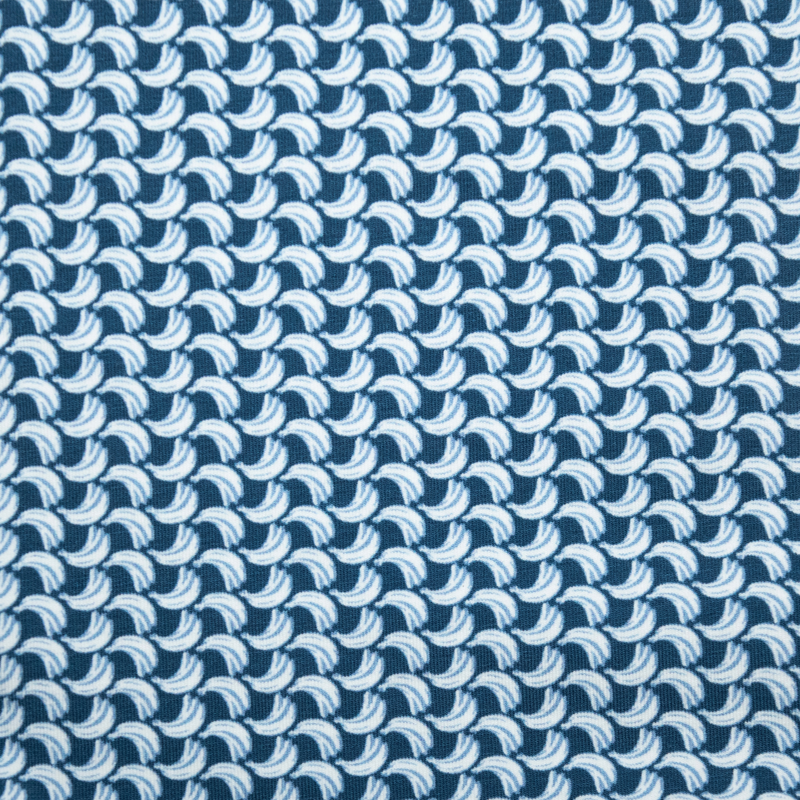 Men's Printed Pima Cotton / Stretch Short Sleeve Shirt - Bananas Navy Blue