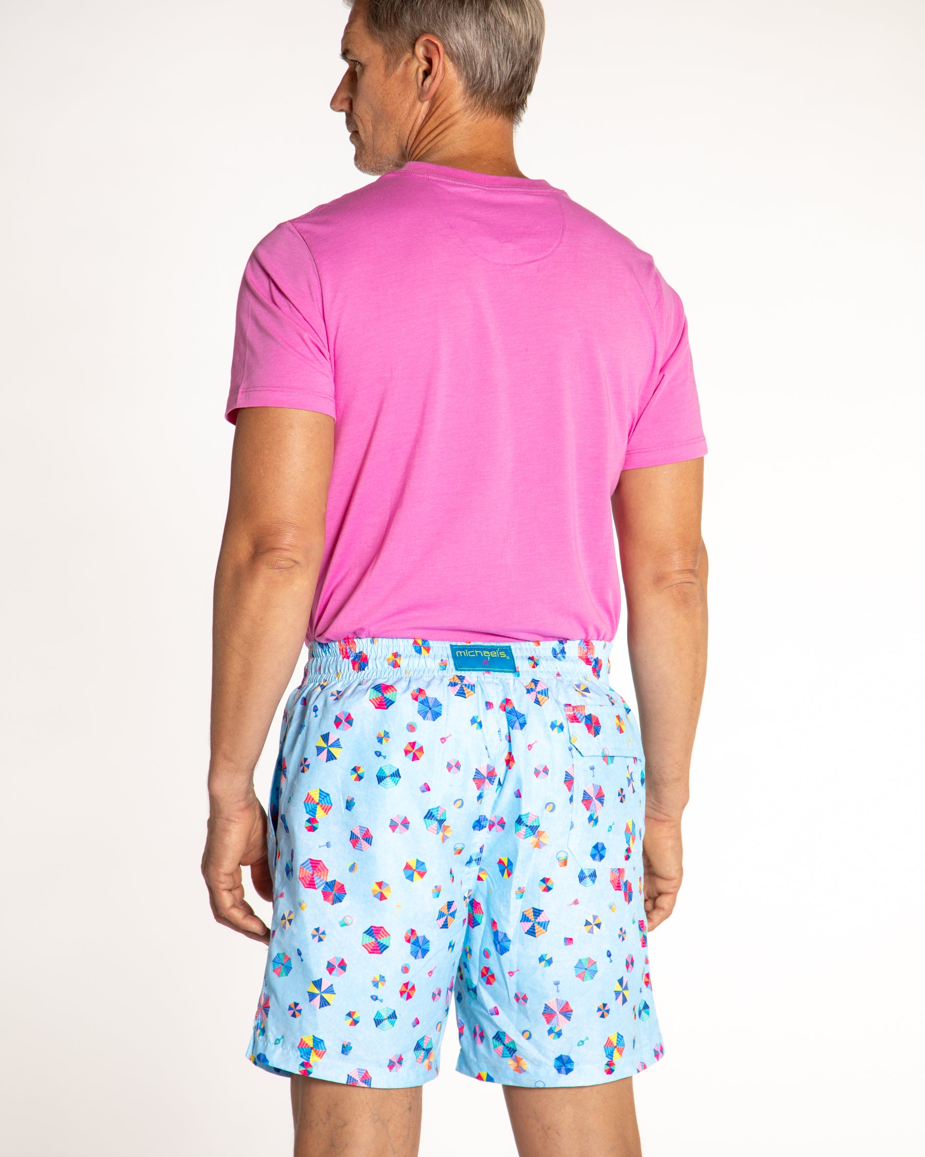 Men's Solid Crew Neck T-Shirt - Magenta