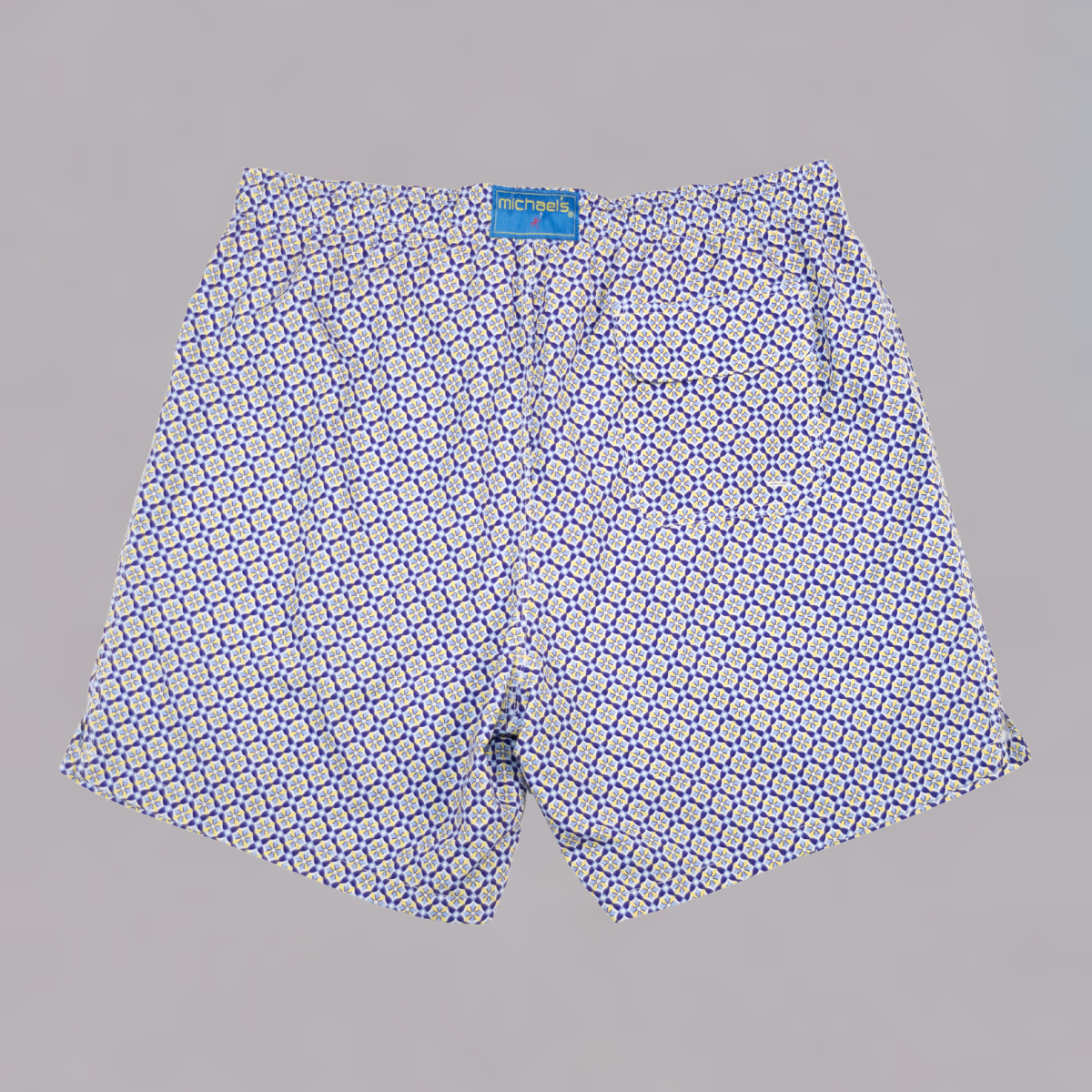 Boy's Cyclist Liner Swim Trunks - Blooming Stars