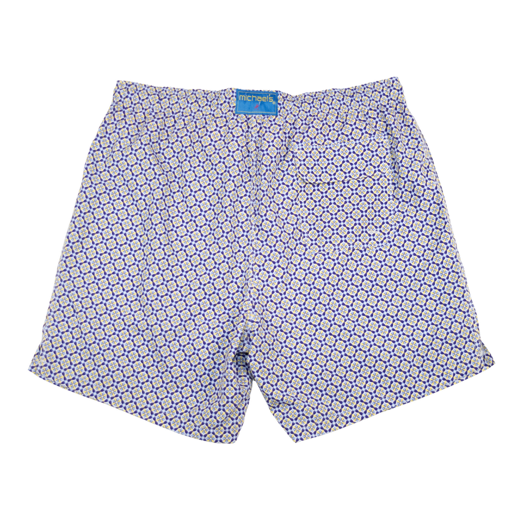 Boy's Cyclist Liner Swim Trunks - Blooming Stars