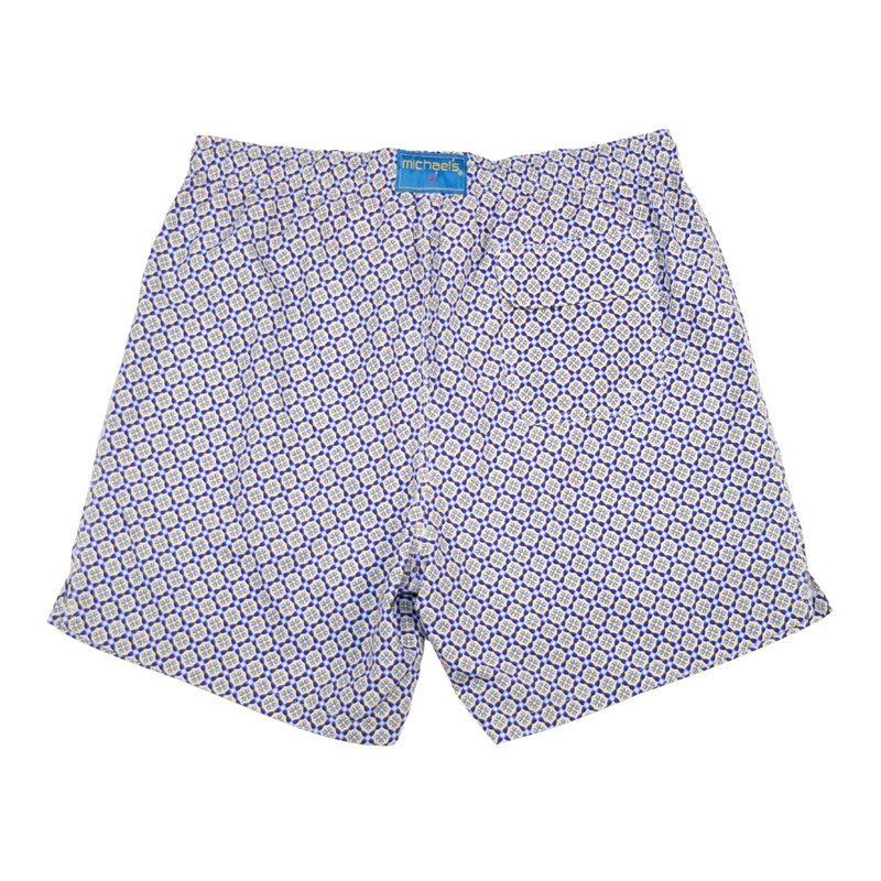 Boy's Cyclist Liner Swim Trunks - Blooming Stars