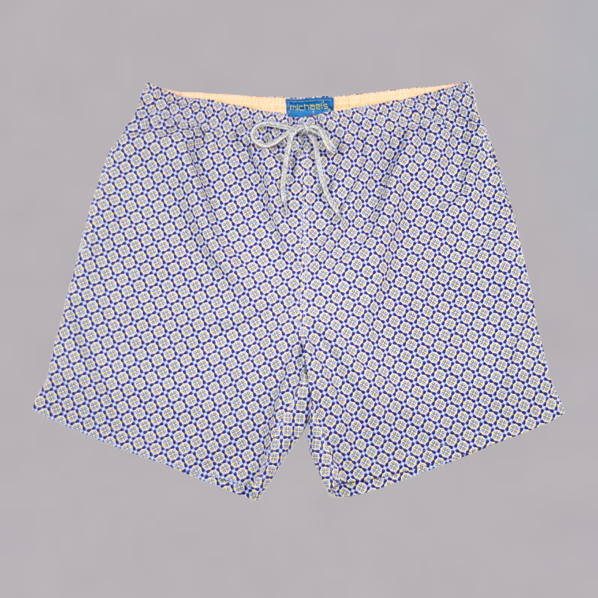 Boy's Cyclist Liner Swim Trunks - Blooming Stars