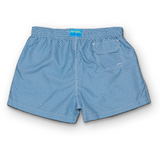 Boy's Cyclist Liner Swim Trunks - Wave Print