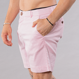 Solid Pima Cotton Stretch Short -Light Pink