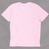Boy's Solid Crew Neck T-Shirt -Light Pink