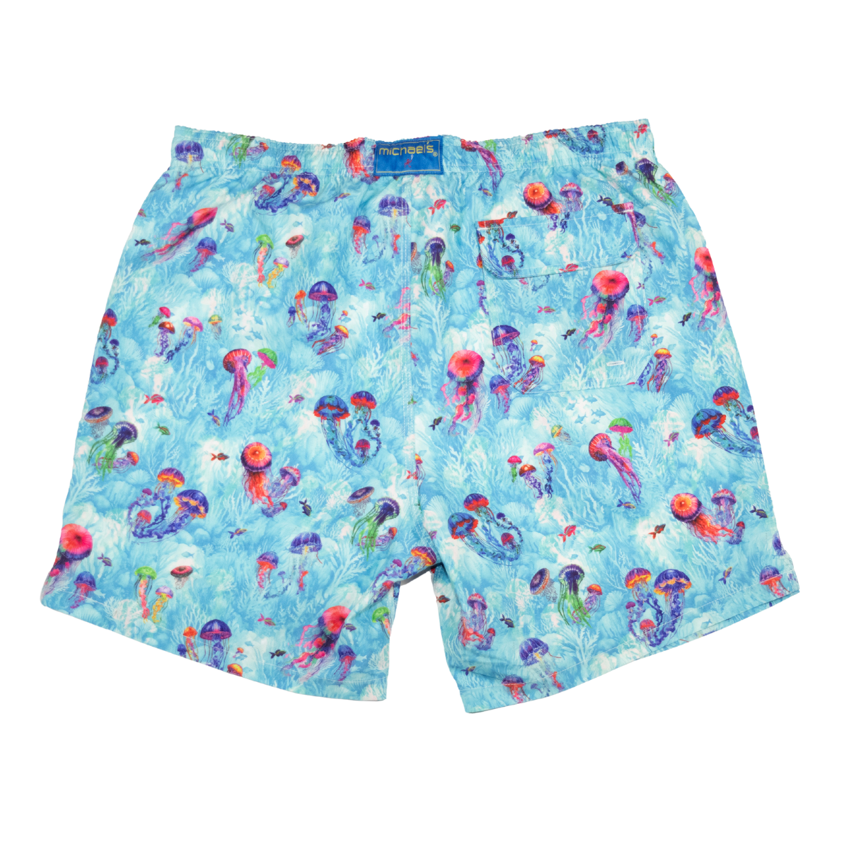 Boy's Cyclist Liner Swim Trunks - Jellyfish