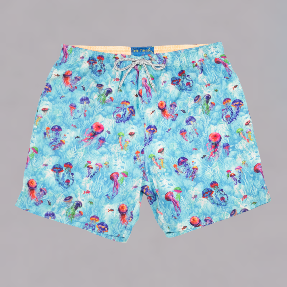 Boy's Cyclist Liner Swim Trunks - Jellyfish