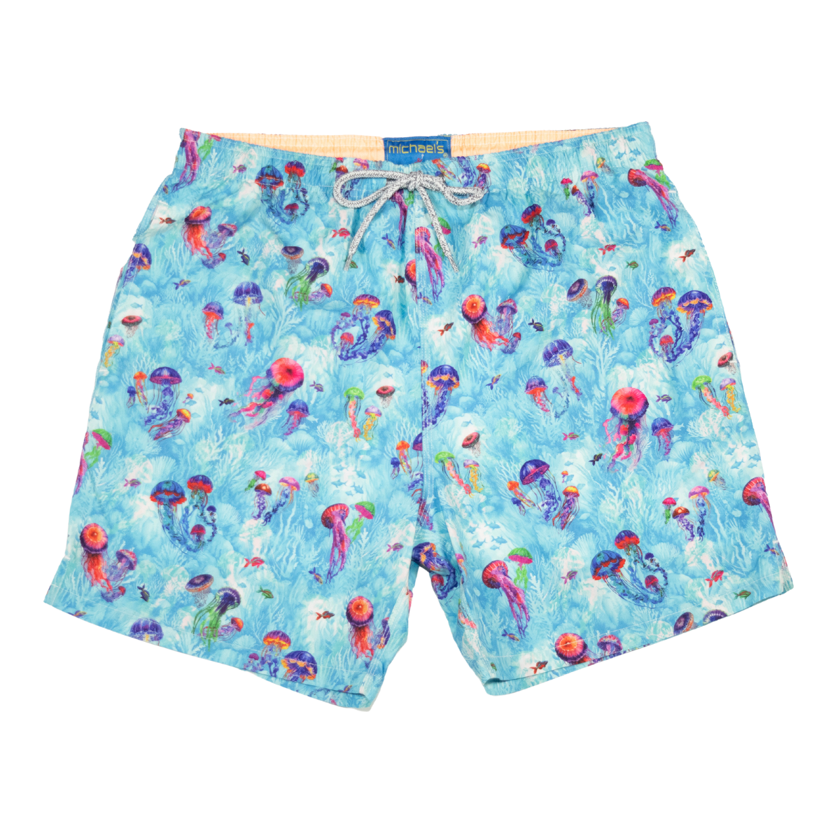 Boy's Cyclist Liner Swim Trunks - Jellyfish