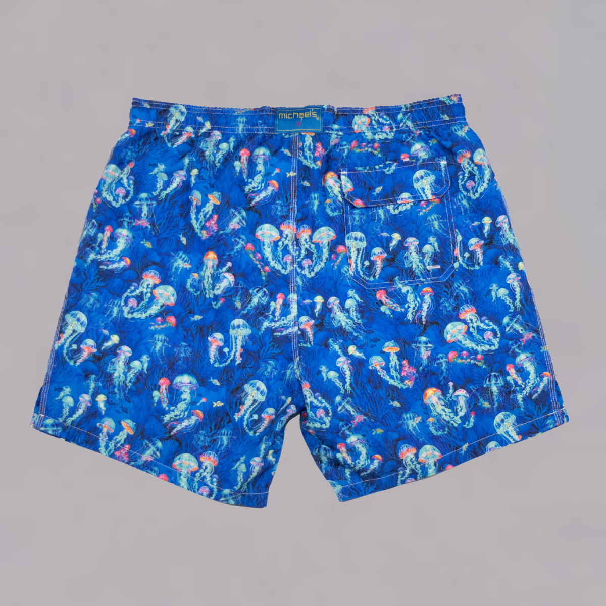 Boy's Cyclist Liner Swim Trunks - Jellyfish