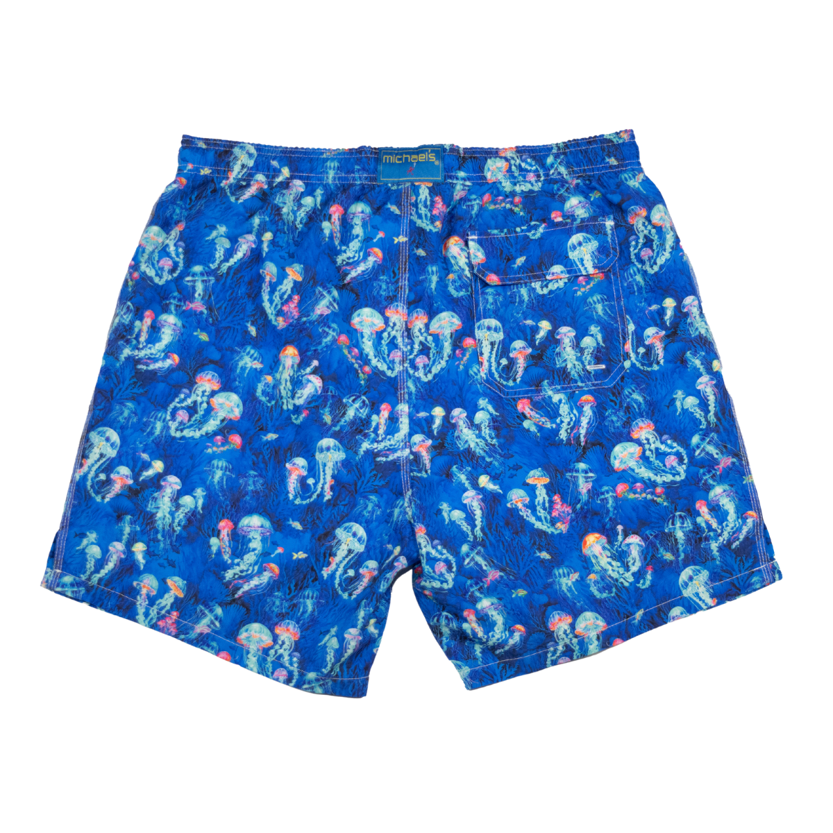 Boy's Cyclist Liner Swim Trunks - Jellyfish