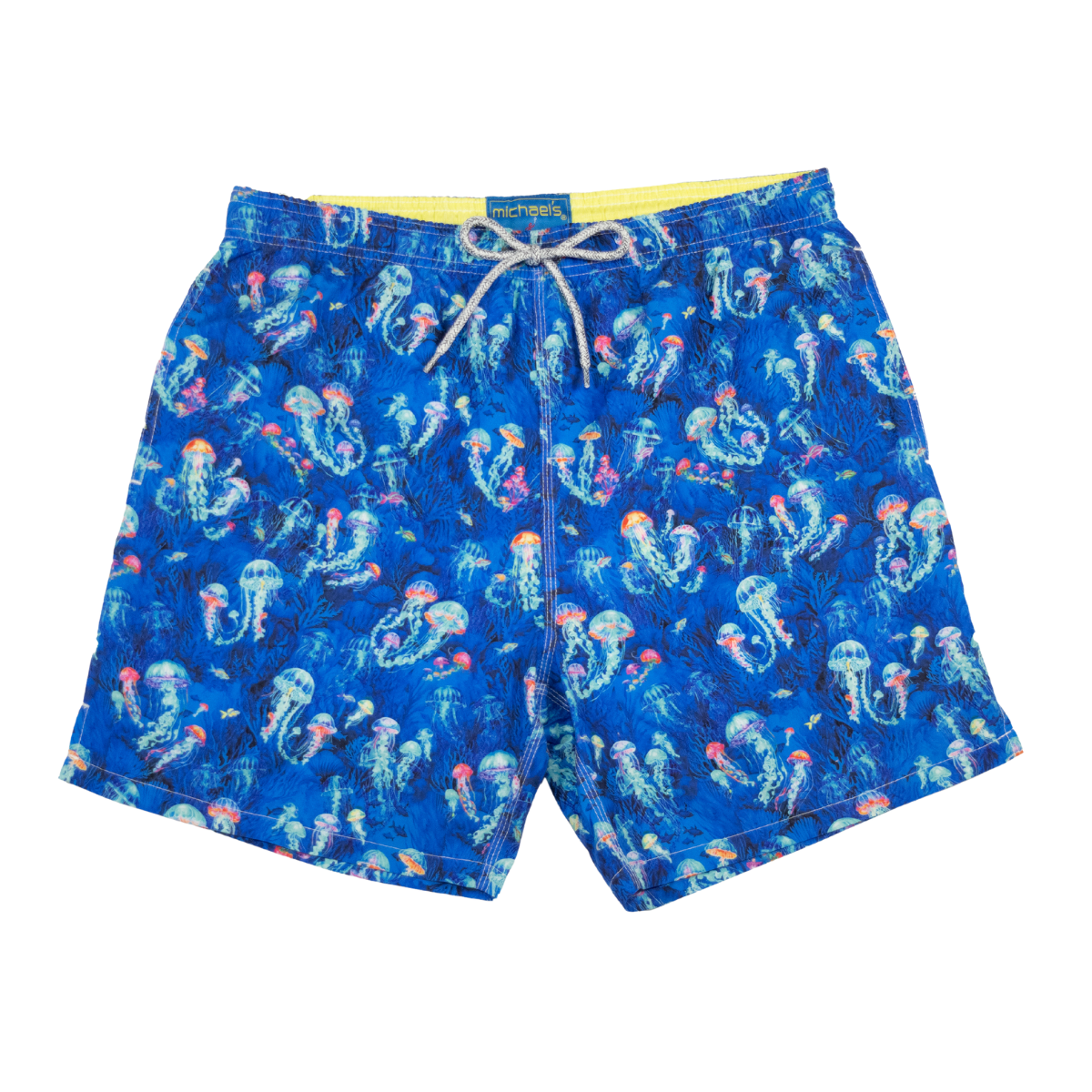 Boy's Cyclist Liner Swim Trunks - Jellyfish