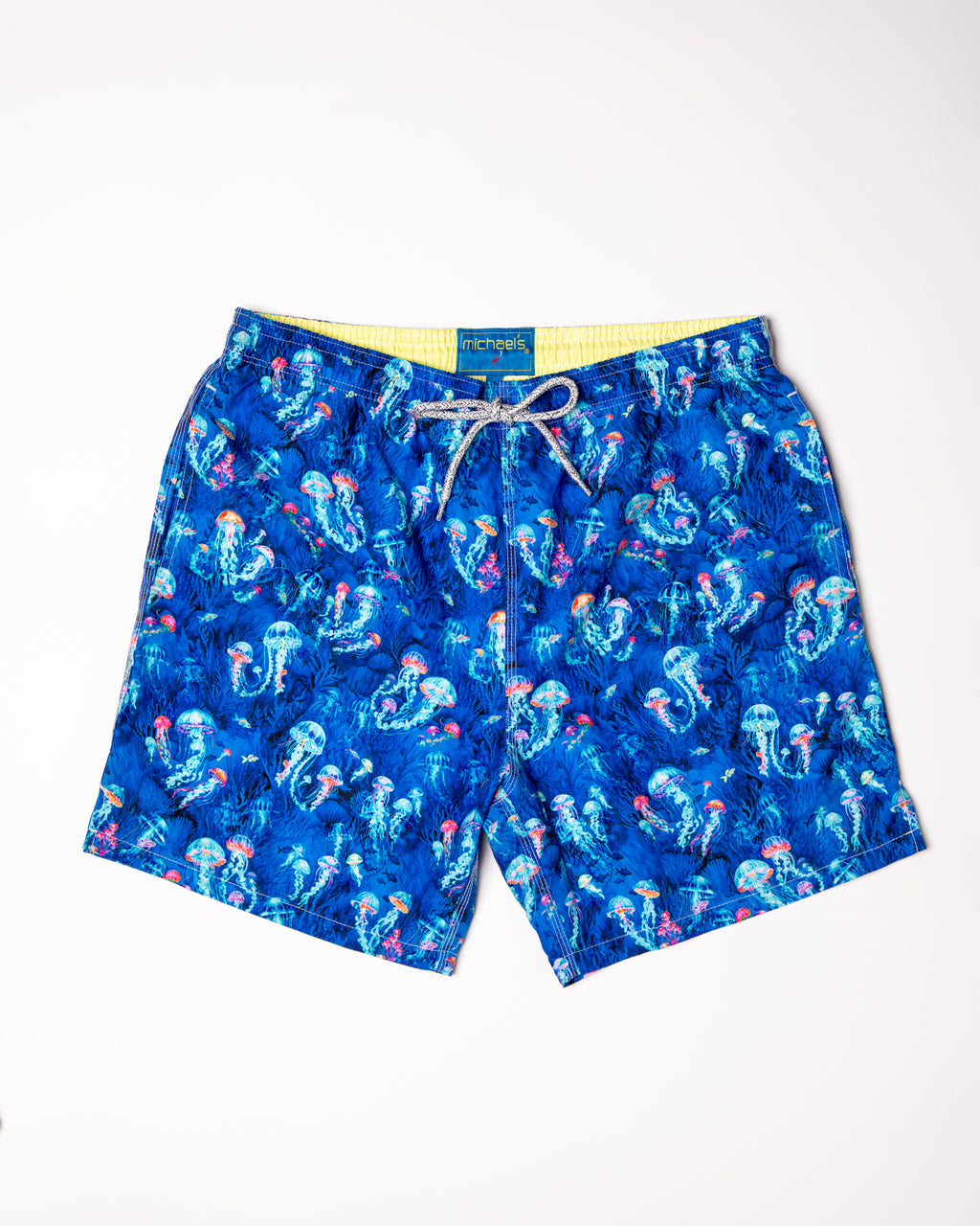 Men's Mesh Liner Swim Trunks - Jellyfishes Navy