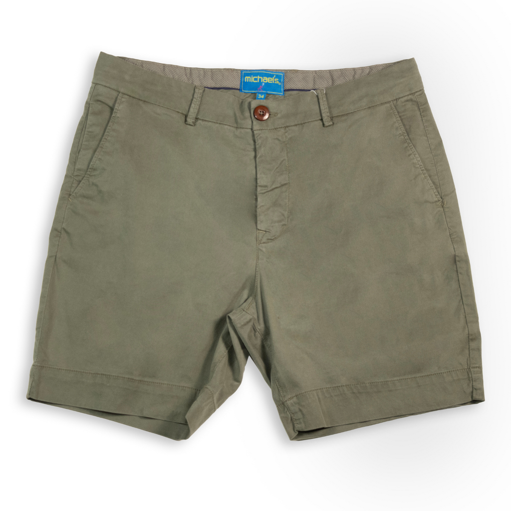 Men's Solid Pima Cotton Stretch Short - Khaki