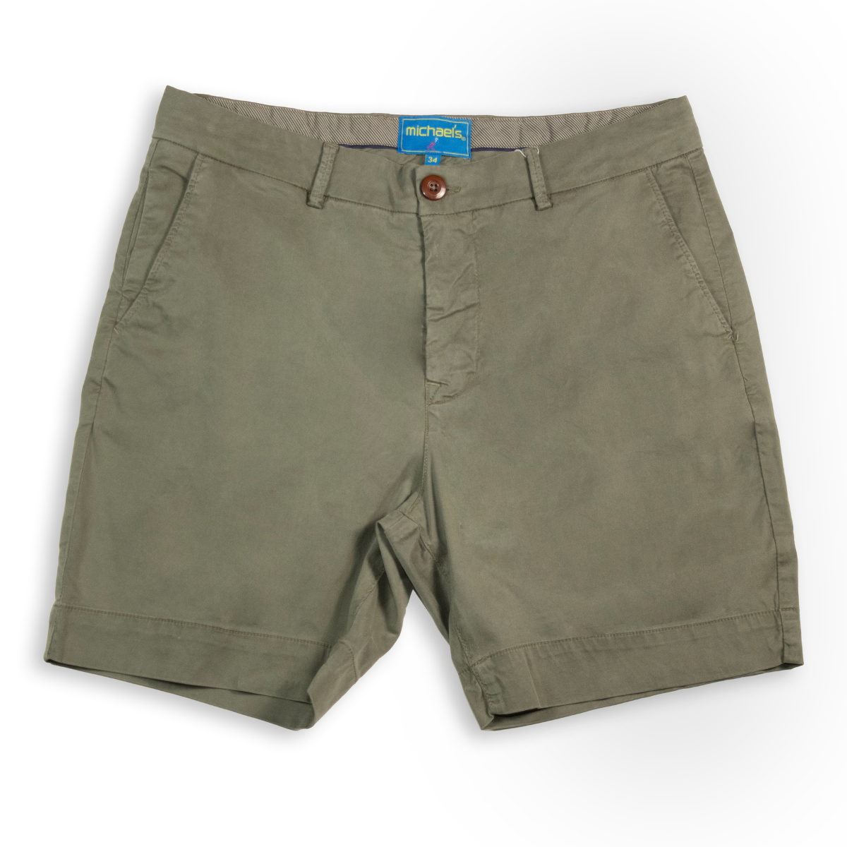 Men's Solid Pima Cotton Stretch Short - Khaki