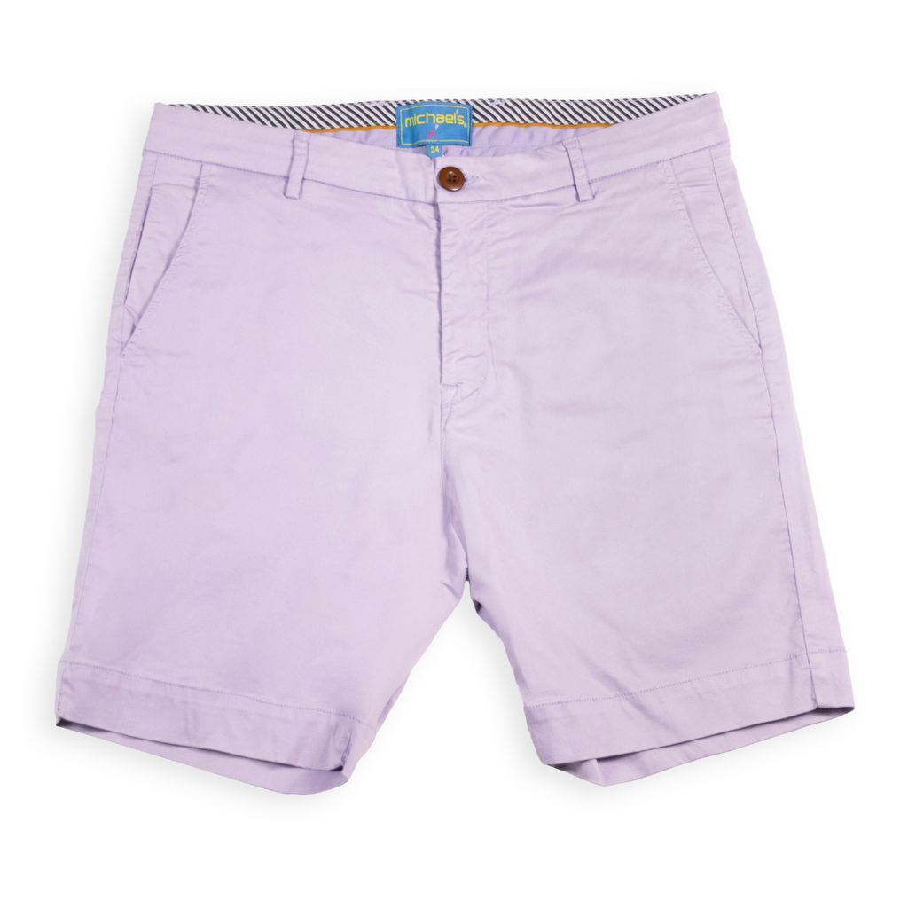 Men's Solid Pima Cotton Stretch Short - Lavender