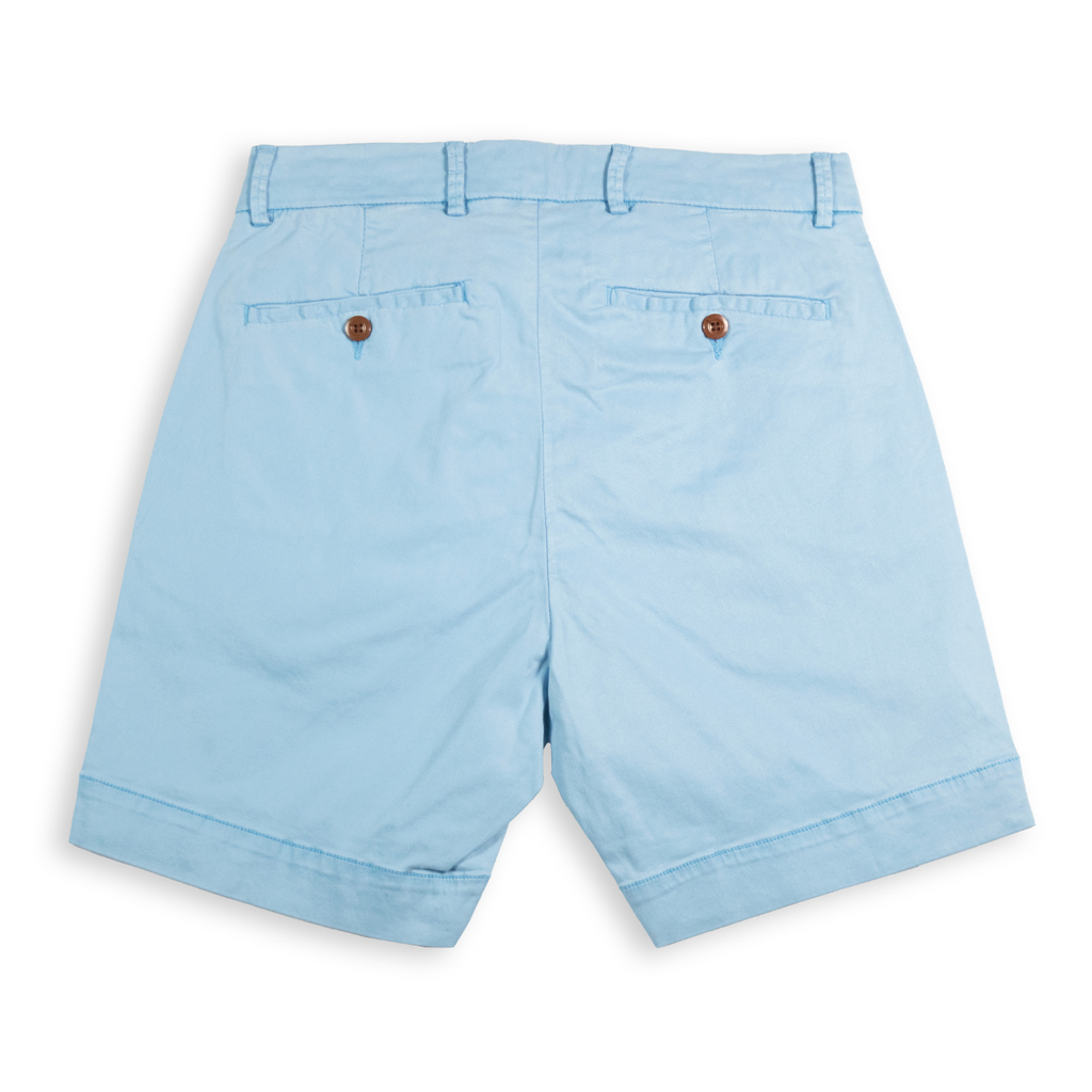 Men's Solid Pima Cotton Stretch Short - Medium Blue