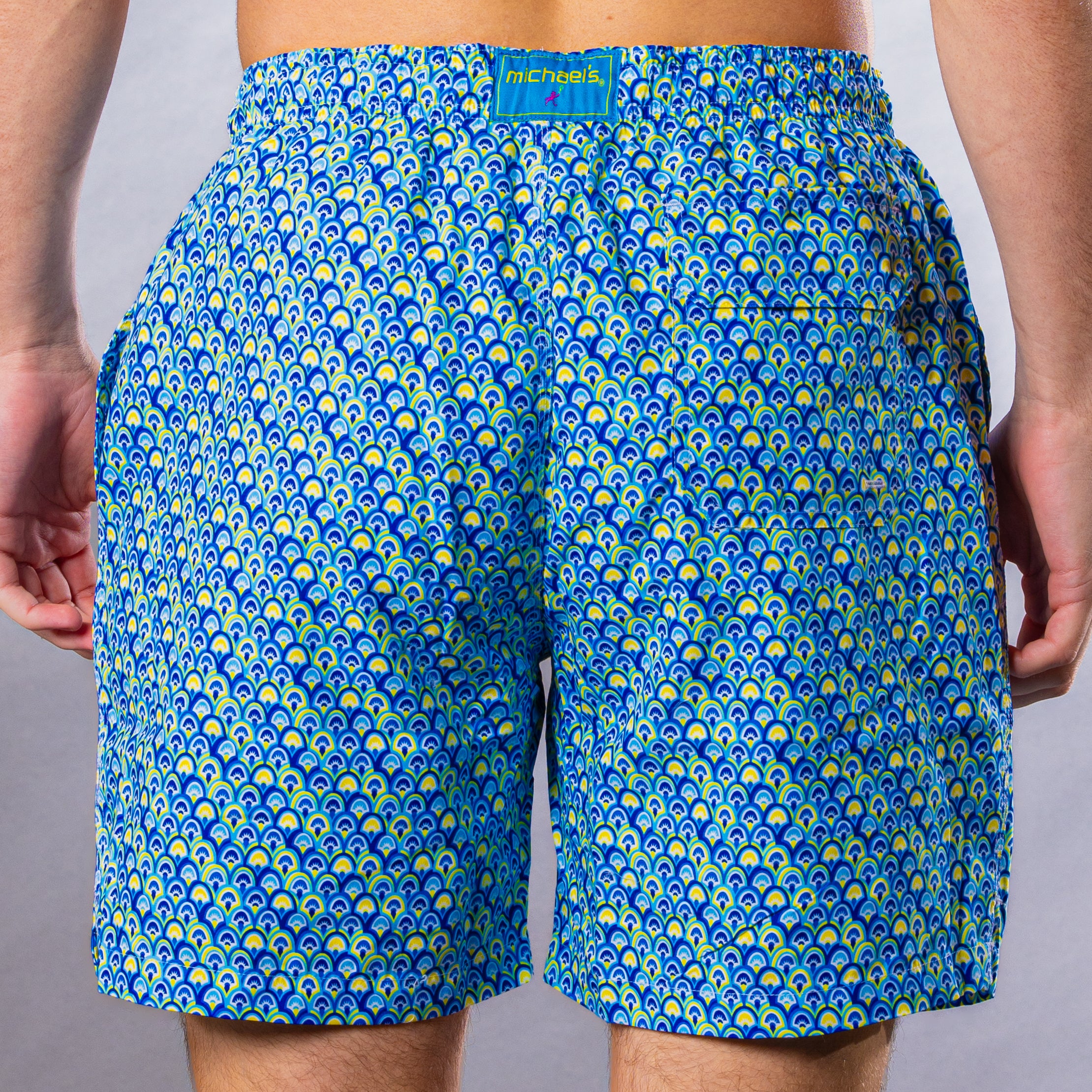 Men's Mesh Liner Swim Trunks - Sunrise Navy Blue