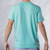 Men's Solid Crew Neck T-Shirt - Aqua