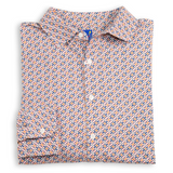Men's Printed Pima Cotton / Stretch Long Sleeve Shirt - Mosaic