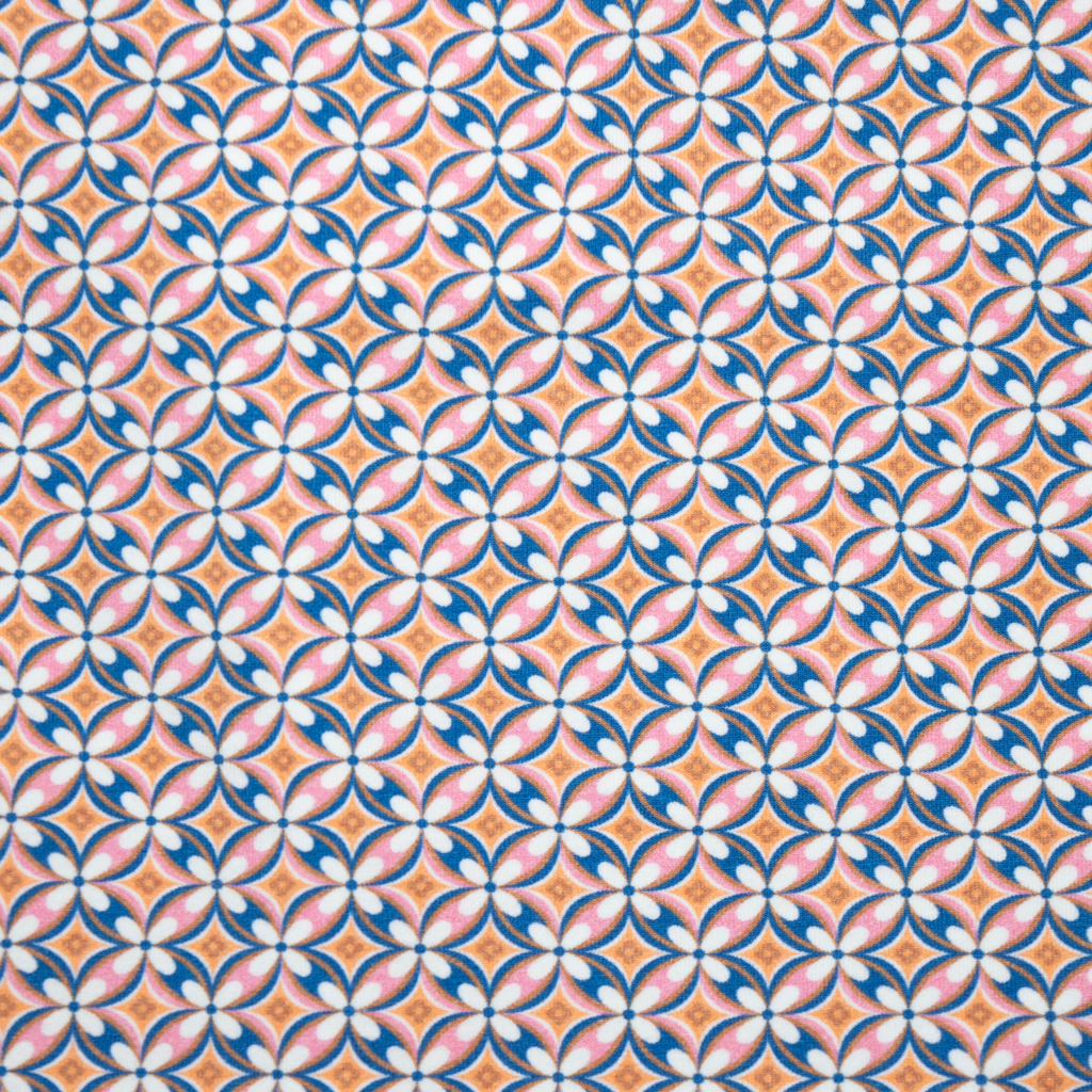 Men's Printed Pima Cotton / Stretch Long Sleeve Shirt - Mosaic