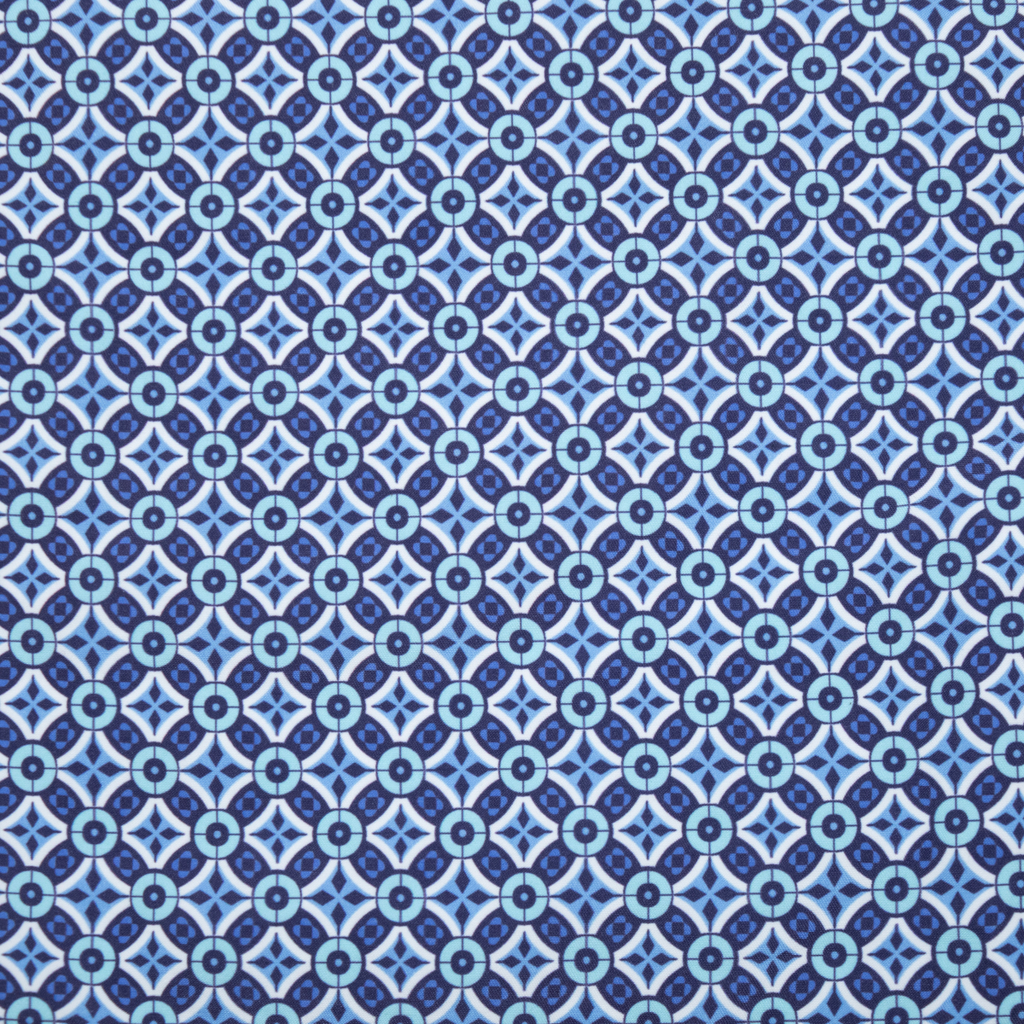 Men's Cyclist Liner Swim Trunks - Mosaic Navy/Aqua