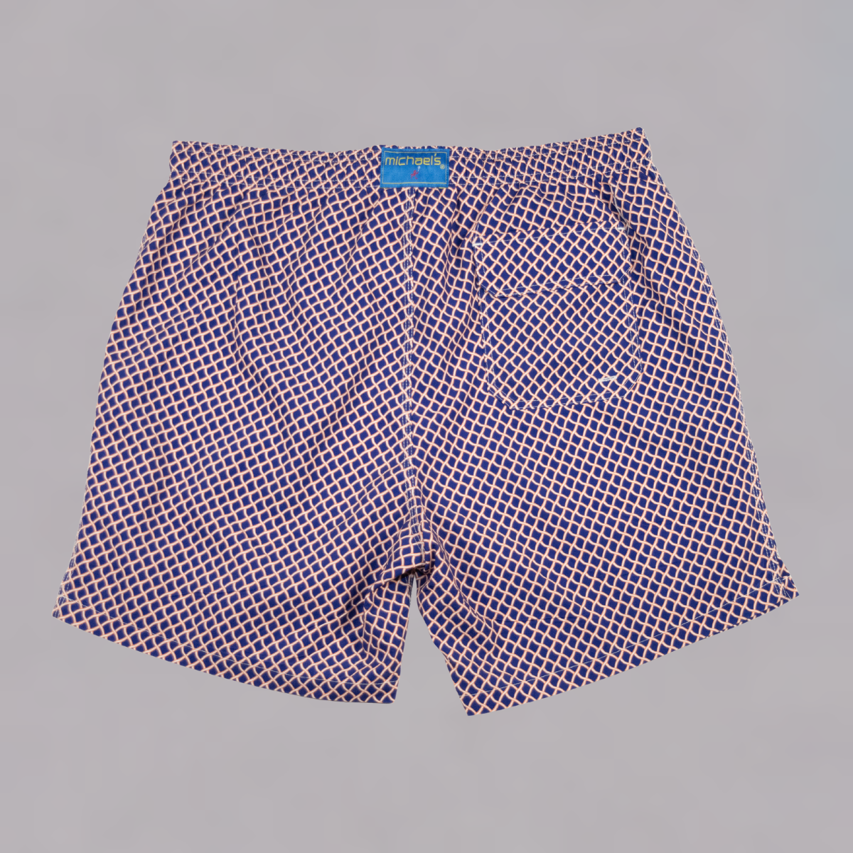 Boy's Cyclist Liner Swim Trunks - Nautical Mesh