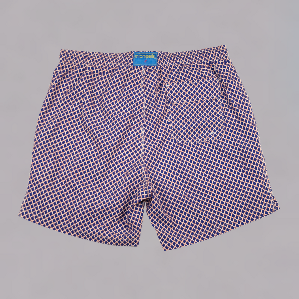 Boy's Cyclist Liner Swim Trunks - Nautical Mesh