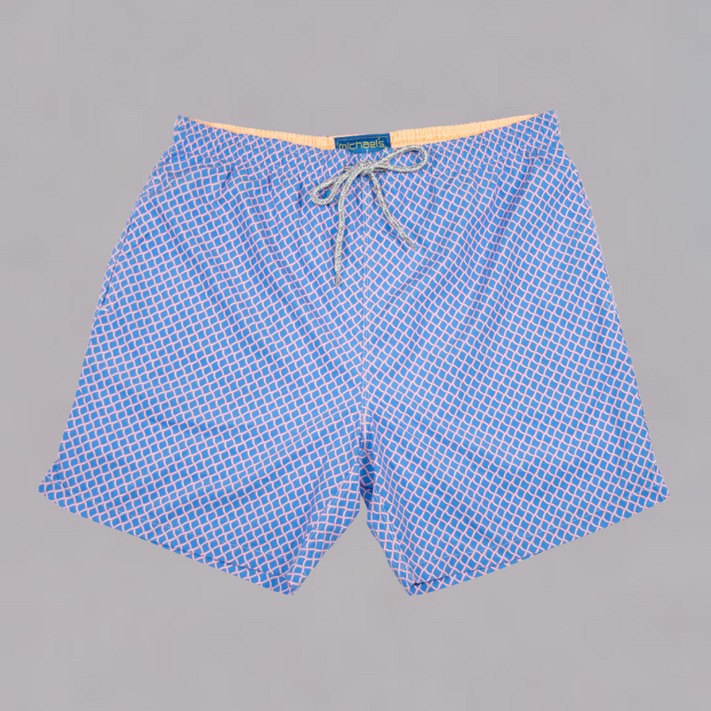 Boy's Cyclist Liner Swim Trunks - Nautical Mesh