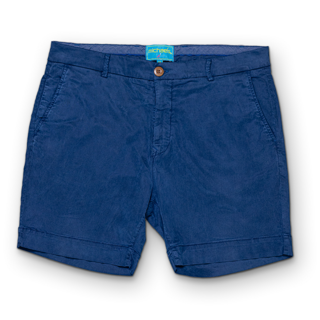 Men's Solid Pima Cotton Stretch Short - Navy
