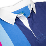 Men's Verigated Stripe Long Sleeve Rugby Shirt