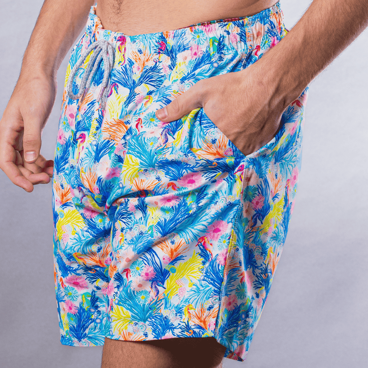 Men's Swim Trunks - New Seahorses