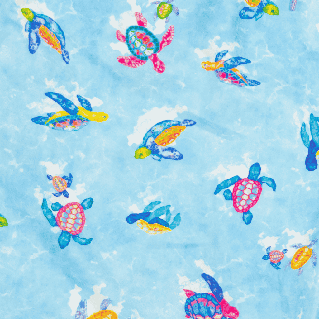 Men's Cyclist Liner Swim Trunks - New Turtles Blue