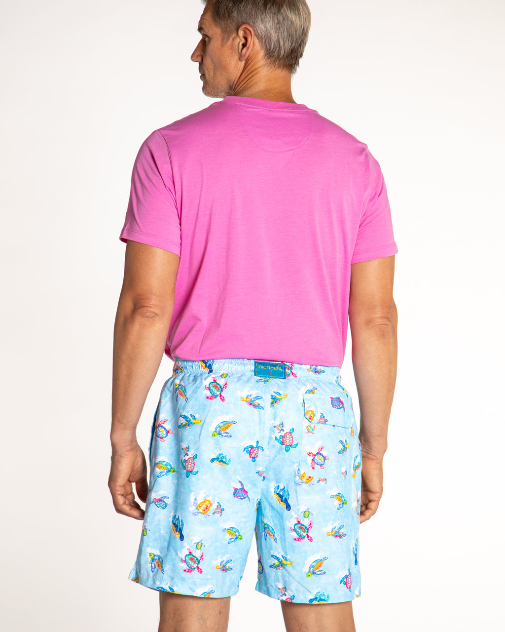 Men's Mesh Liner Swim Trunks - New Turtles Blue