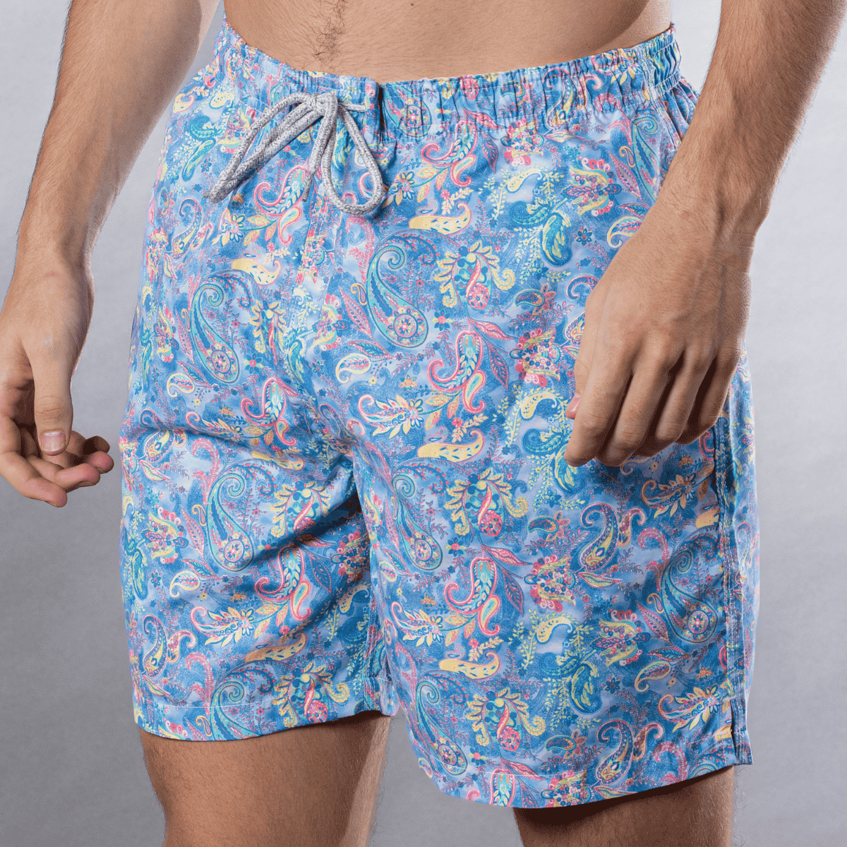 Men's Swim Trunks - Paisley Storm