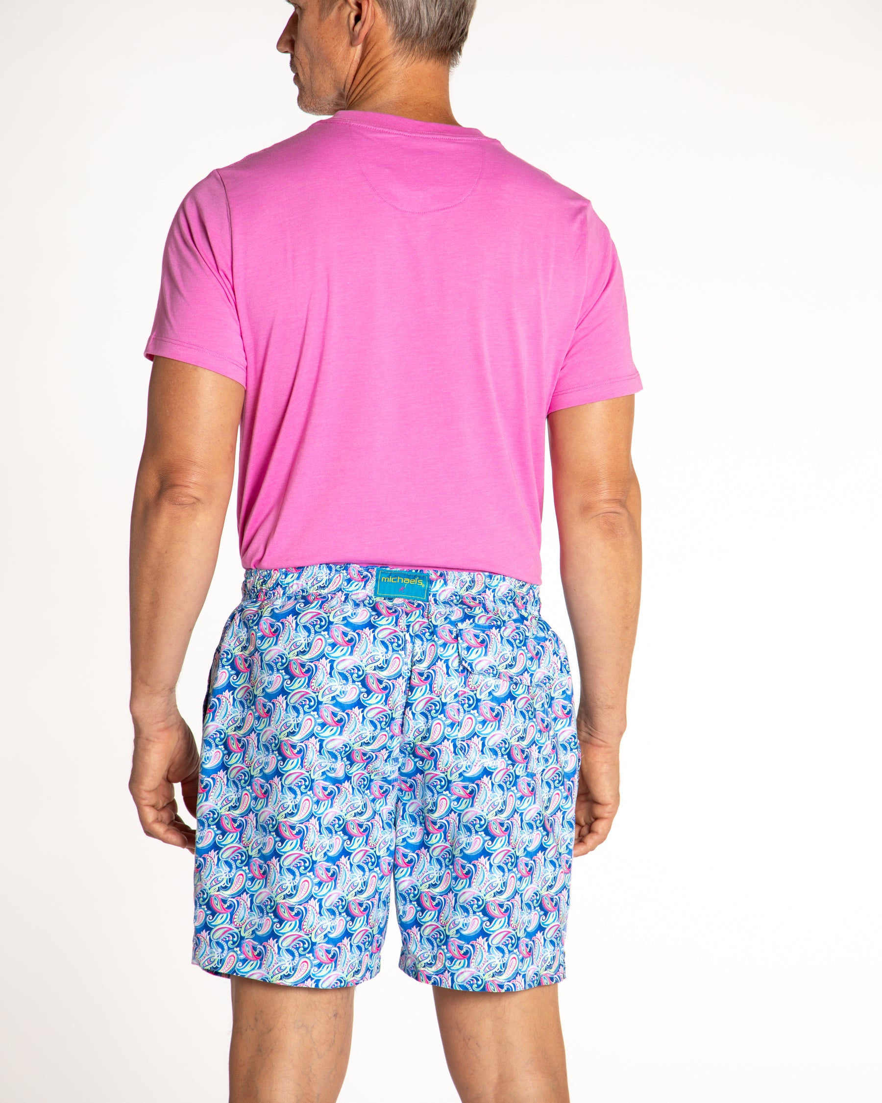 Men's Cyclist Liner Swim Trunks - Persian Royal