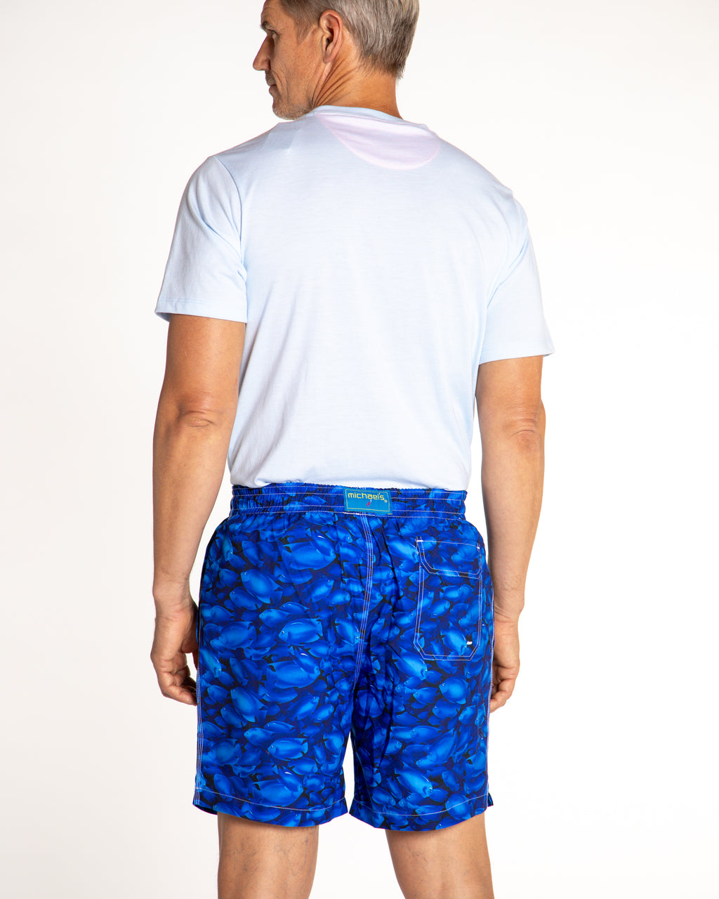 Men's Mesh Liner Swim Trunks - Rolex Fish Navy