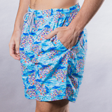 Men's Mesh Liner Swim Trunks - Santorini Multicolored