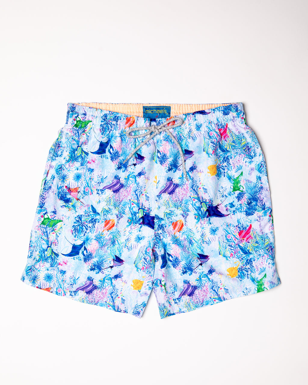 Men's Mesh Liner Swim Trunks - Searays White