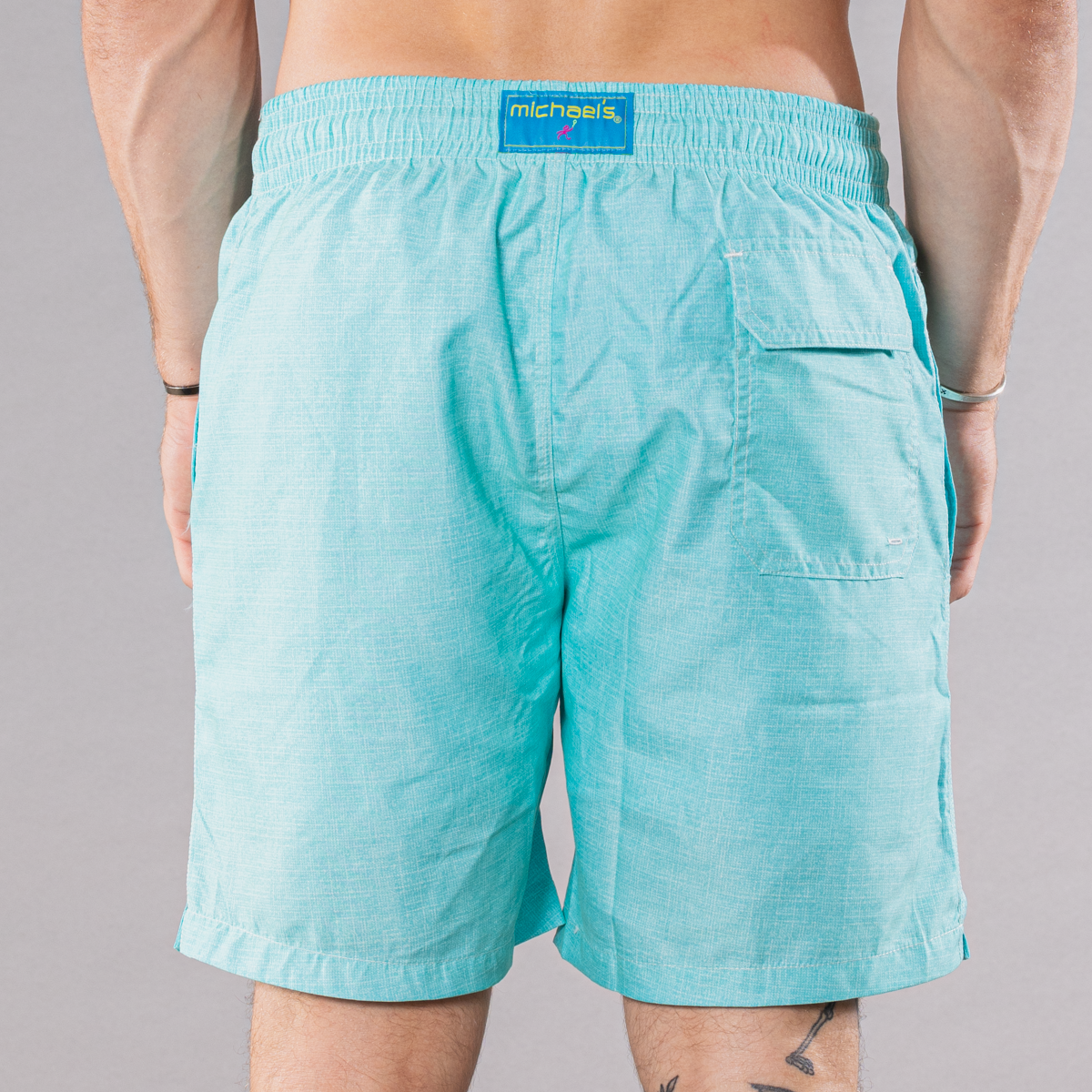 Men's Swim Trunks - Solid Linen