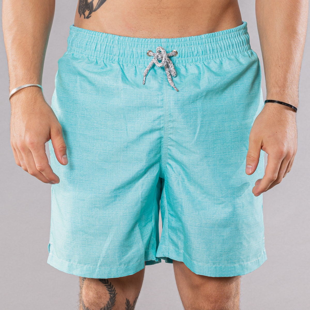 Men's Swim Trunks - Solid Linen