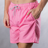 Men's Cyclist Liner Swim Trunks - Solid Printed Linen